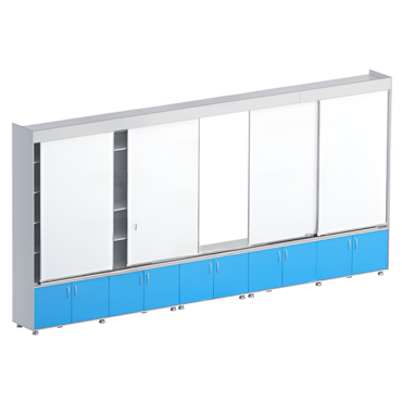 Раздвижная система аудиторных досок (серый/синий) - «globural.ru» - Архангельск