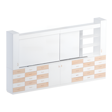 Раздвижная система аудиторных досок (бук/белый) - «globural.ru» - Архангельск