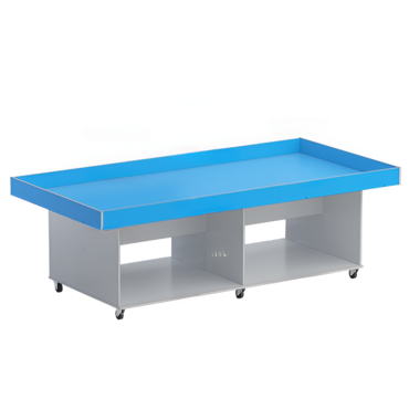 Стол для робототехники с полками (серый/синий) - «globural.ru» - Архангельск
