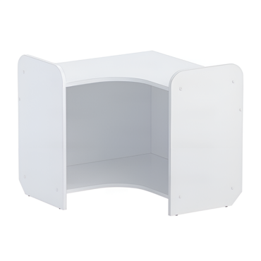 Стеллаж для игрушек и пособий "Росток 4" (белый) - «globural.ru» - Архангельск