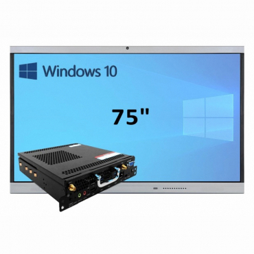 Интерактивная панель 75" (встроенный ПК, Win10, Intel i5) - «globural.ru» - Архангельск