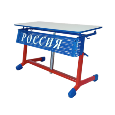 Стол ученический двухместный "Патриот-2о" на газовом лифте (р.гр. № 3-7 и наклоном столешницы) - «globural.ru» - Архангельск
