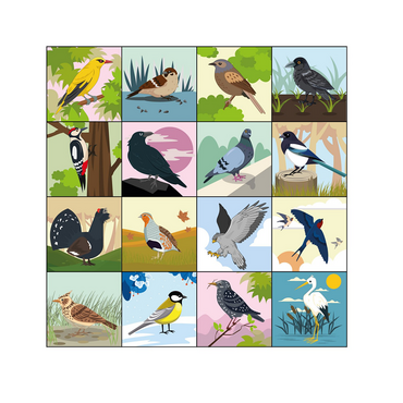 Коврик для логобота Пчелка "Птицы" - «globural.ru» - Архангельск