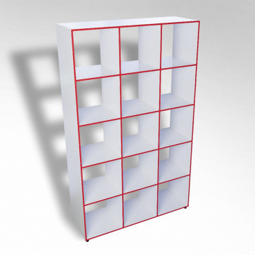 Шкаф открытый многосекционный ТР15 ЛДСП  - «globural.ru» - Архангельск