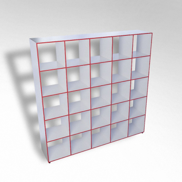 Шкаф открытый многосекционный ТР25 ЛДСП - «globural.ru» - Архангельск