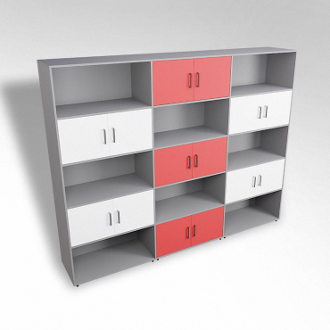 Шкаф встраиваемый закрытый с открытой полкой многосекционный ТР9 ЛДСП  - «globural.ru» - Архангельск