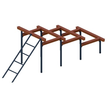 Элементы полосы препятствий "Разрушенная лестница" - «globural.ru» - Архангельск