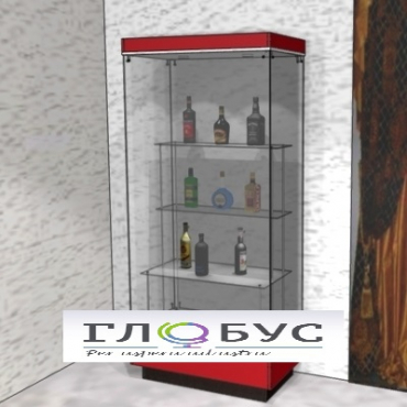 Витрина музейная с фризом и полками - «globural.ru» - Архангельск