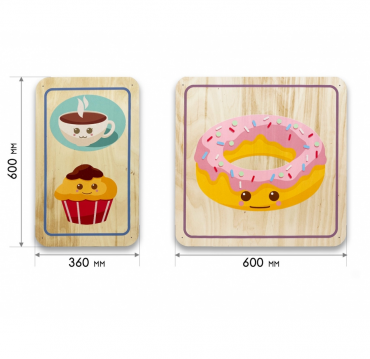 Набор стеновых панелей «Милая еда - Завтрак» - «globural.ru» - Архангельск